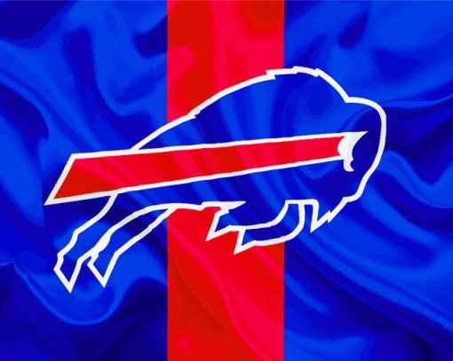Buffalo Bills American Football Logo Paint by numbers