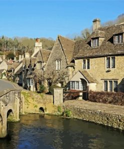 Castle Combe Cotswolds paint by numbers