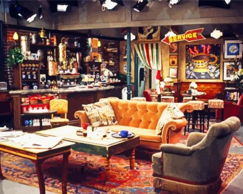 Central Perk paint by numbers