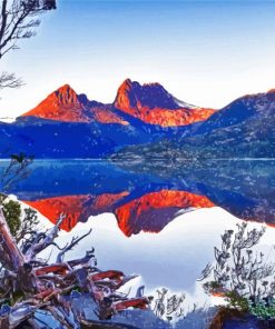 Cradle Mountain Sunrise paint by numbers