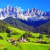 Dolomites Italy Alps paint by numbers