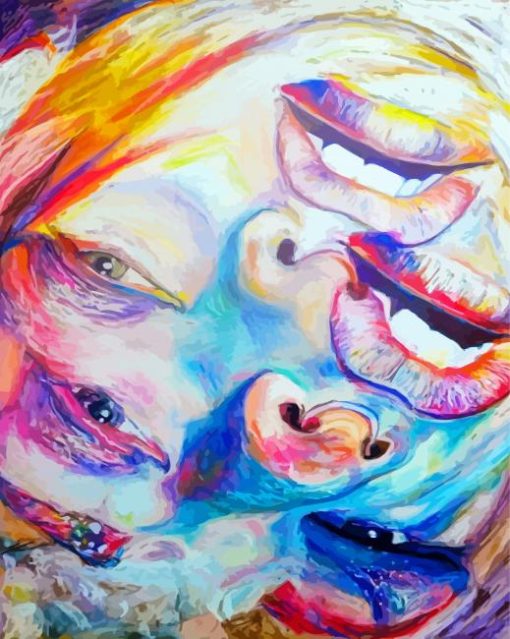 Face Distortion art paint by numbers