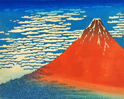 Fine Wind Clear Morning By Hokusai paint by numbers