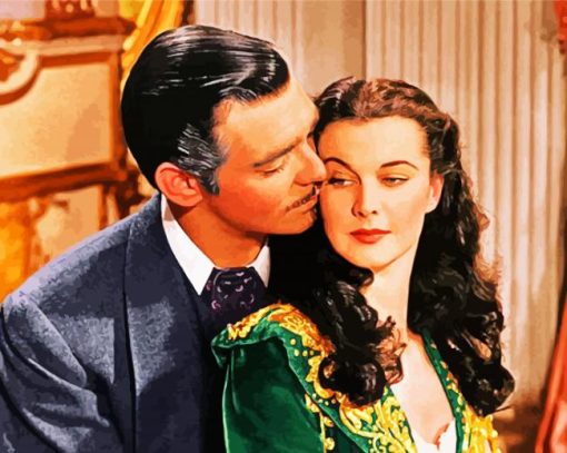 Gone With The Wind Movie paint by numbers