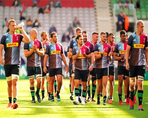 Harlequins Rugby paint by numbers
