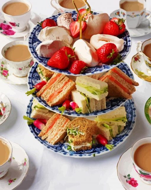 High Tea paint by numbers