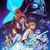 Illustration A New Hope Star Wars paint by numbers paint by numbers
