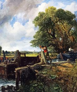 John Constable A Boat Passing A Lock paint by numbers