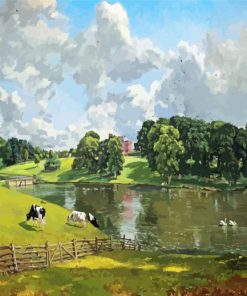 John Constable Wivenhoe Park paint by numbers