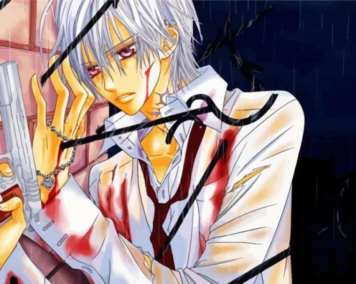 Kiryu Zero Vampire Knight paint by numbers