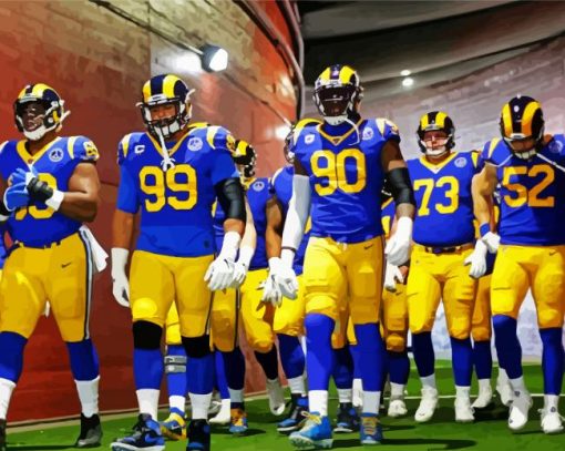 Los Angeles Rams paint by numbers
