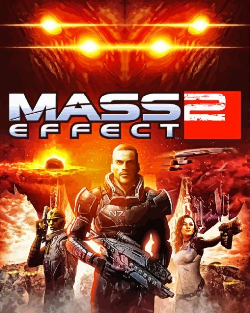Mass Effect Video Game paint by numbers