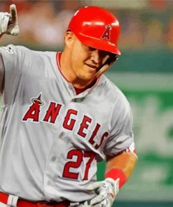 Mike Trout Sport paint by number
