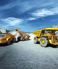 Mining Industries Stage Mobile paint by numbers