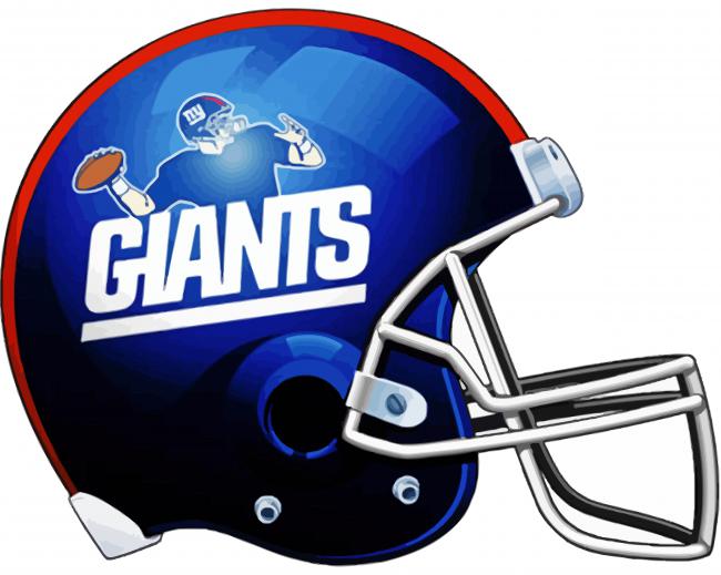 New York Giants Helmet Logo - Paint By Numbers - Painting By Numbers