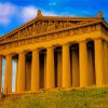 Nashville Parthenon in Tennessee paint by number