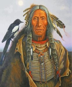 Old Native Indian paint by numbers