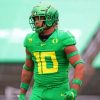 Oregon Duck Football paint by numbers