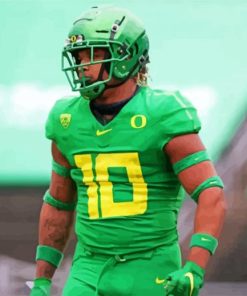 Oregon Duck Football paint by numbers