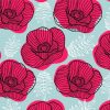 Poppies Floral Pattern paint by numbers