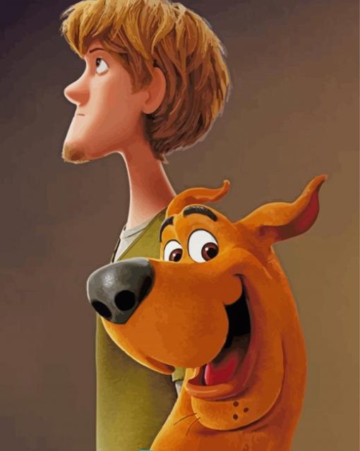Scooby doo and shagy paint by numbers