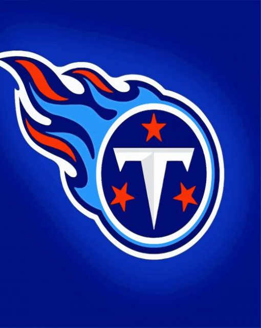 Tennesse Titans Team Logo paint by numbers
