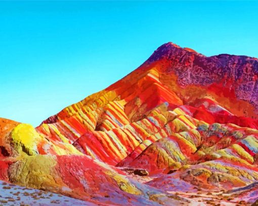 The Colored Desert Arizona Paint by numbers