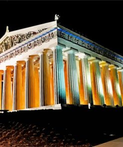 The Parthenon Nashville in tennessee paint by number