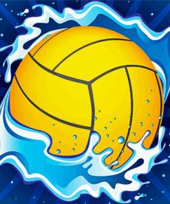 Water Polo Ball paint by number