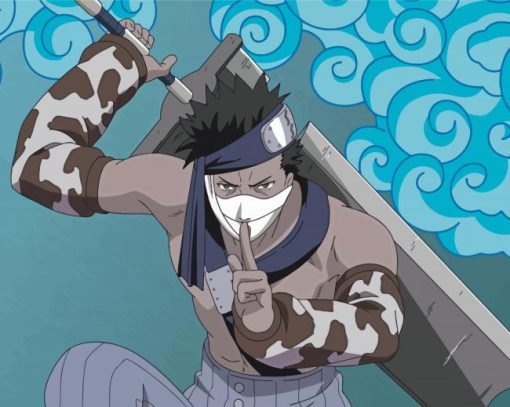 Zabuza From Naruto Anime paint by numbers