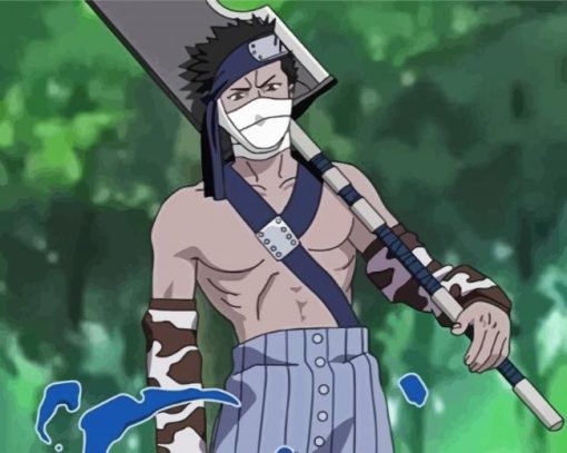 Zabuza From Naruto paint by numbers