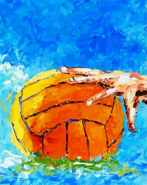 Abstract Water Polo paint by number