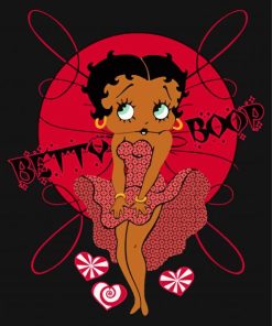Aesthetic Black Betty Boop paint by numbers