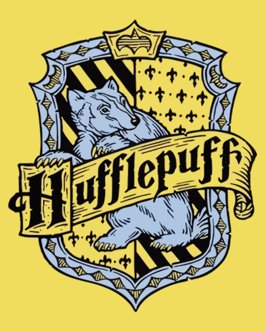 Aesthetic Hufflepuff - Paint By Numbers - NumPaint - Paint by numbers