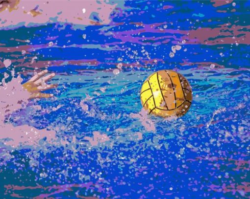 Aesthetic Water Polo paint by number