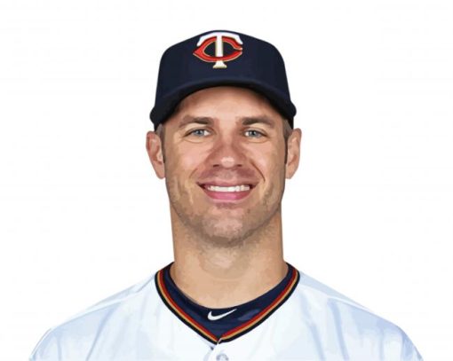 Aesthetic Joe Mauer paint by number