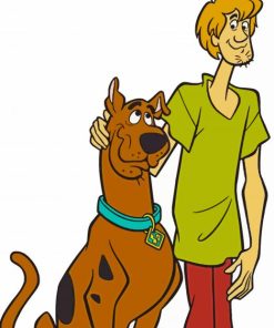 Aesthetic Scooby Doo And Shaggy paint by numbers