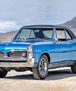 Aesthetic Blue GTO Car paint by numbers