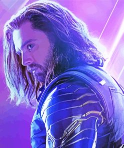 Bucky Barnes Endgame paint by numbers