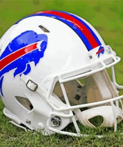 Buffalo Bills Helmet Logo paint by numbers