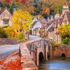Castle Combe Cotswolds paint by numbers