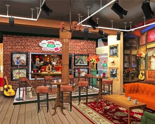Central Perk NYC paint by numbers