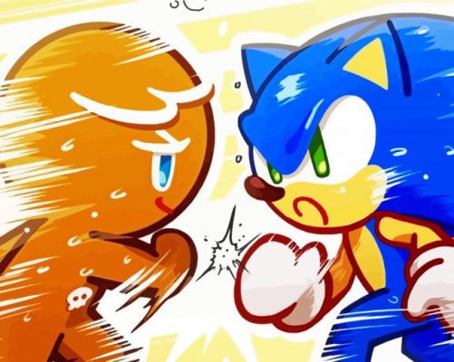 cookie run and sonic paint by number