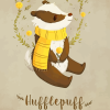 Cute Hufflepuff paint by numbers