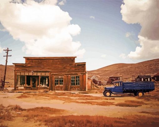 Ghost Towns paint by numbers