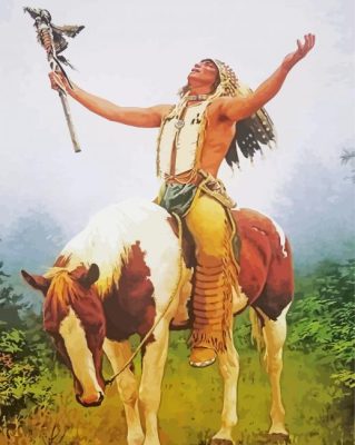 Great Spirit Wakan Tanka - Paint By Numbers - Num Paint Kit