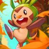 Cute Chespin paint by numbers