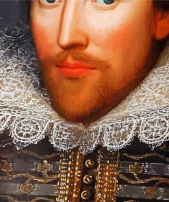 Historical Figure William Shakespeare paint by numbers