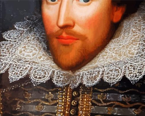 Historical Figure William Shakespeare paint by numbers