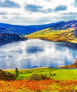 Lough Tay Lake Ireland paint by numbers